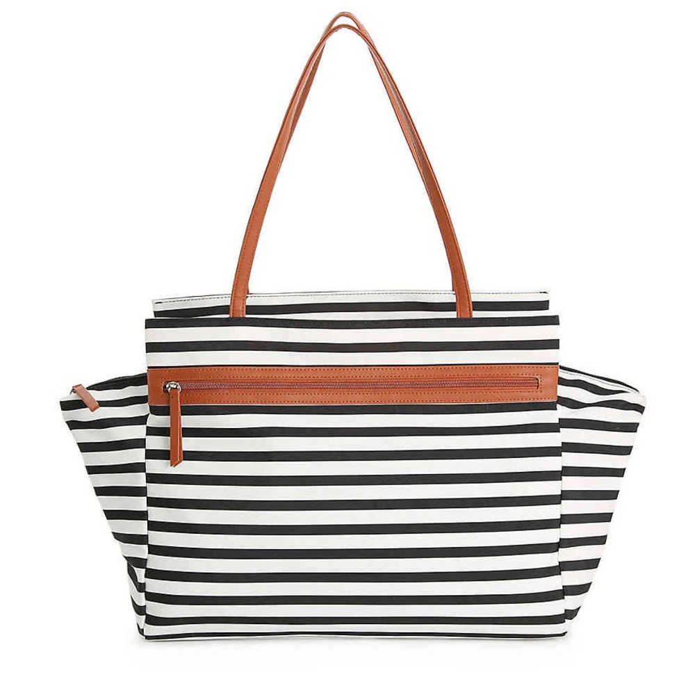 NWT 🏷 DSW Striped Overnight Bag New in Plastic